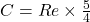 °C = °Re \times \frac{5}{4}