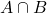 Rendered by QuickLaTeX.com A \cap B