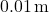 0.01 \, \text{m}