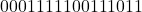 0001111100111011