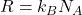 R = k_B N_A