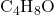 \text{C}_4\text{H}_8\text{O}