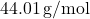44.01 \, \text{g/mol}