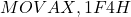 MOV AX, 1F4H