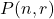 P(n, r)