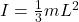 I = \frac{1}{3} m L^2