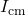 I_{\text{cm}}