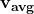 \mathbf{v_{avg}}
