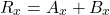 \[ R_x = A_x + B_x \]