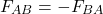 \[ F_{AB} = -F_{BA} \]